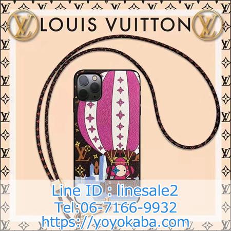 Louis Vuitton ひまわり柄ストラップ付きスマホケース